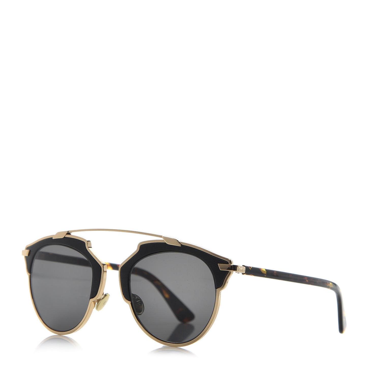 Metal Lambskin So Real Sunglasses Black
