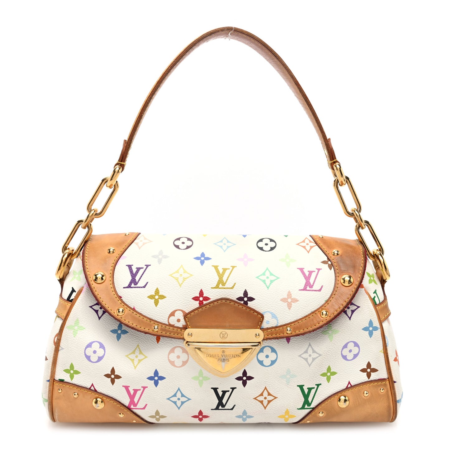 Monogram Multicolor Beverly MM White