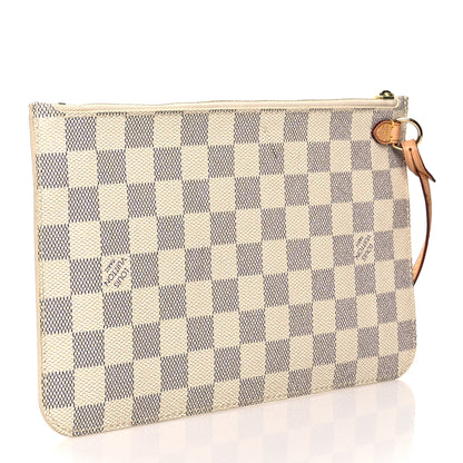 Louis Vuitton Damier Azur Neverfull MM GM Pochette 4 of 9
