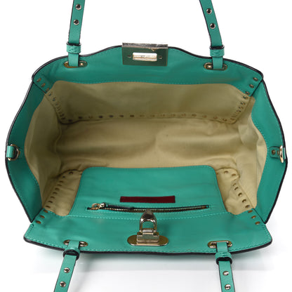 Valentino Garavani Vitello Small Rockstud Tote Colibri 5 of 11