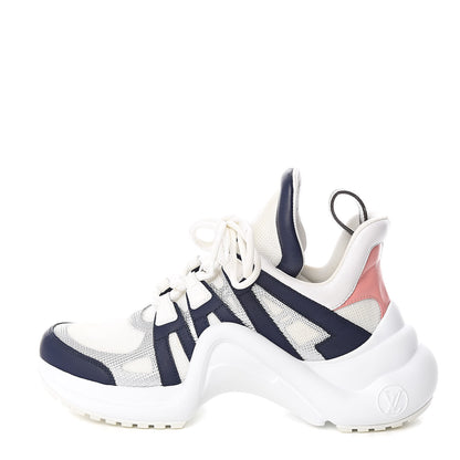 Louis Vuitton Calfskin Technical Nylon LV Archlight Sneaker 38 White 1 of 11