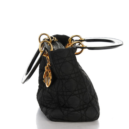 Christian Dior Nylon Cannage Medium Lady Dior Black 8 of 9