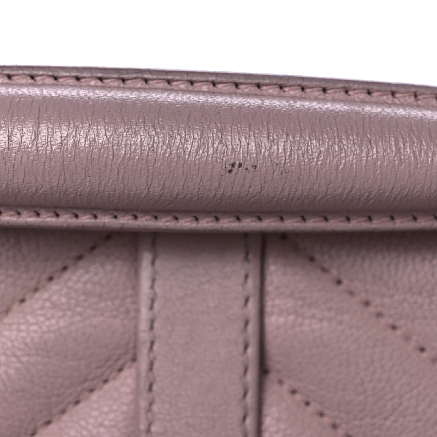 Saint Laurent Sheepskin Matelasse Chevron Monogram Medium College Bag Rose Poudre 16 of 19