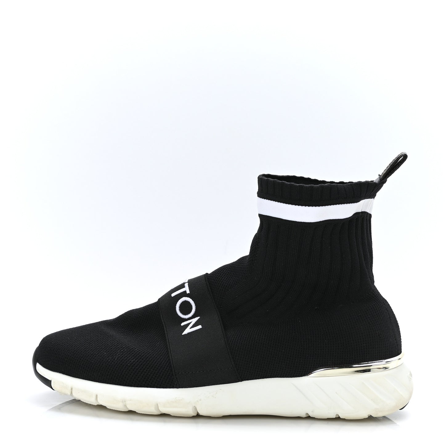 Monogram Stretch Fabric Aftergame Sneaker Boots 40 Black