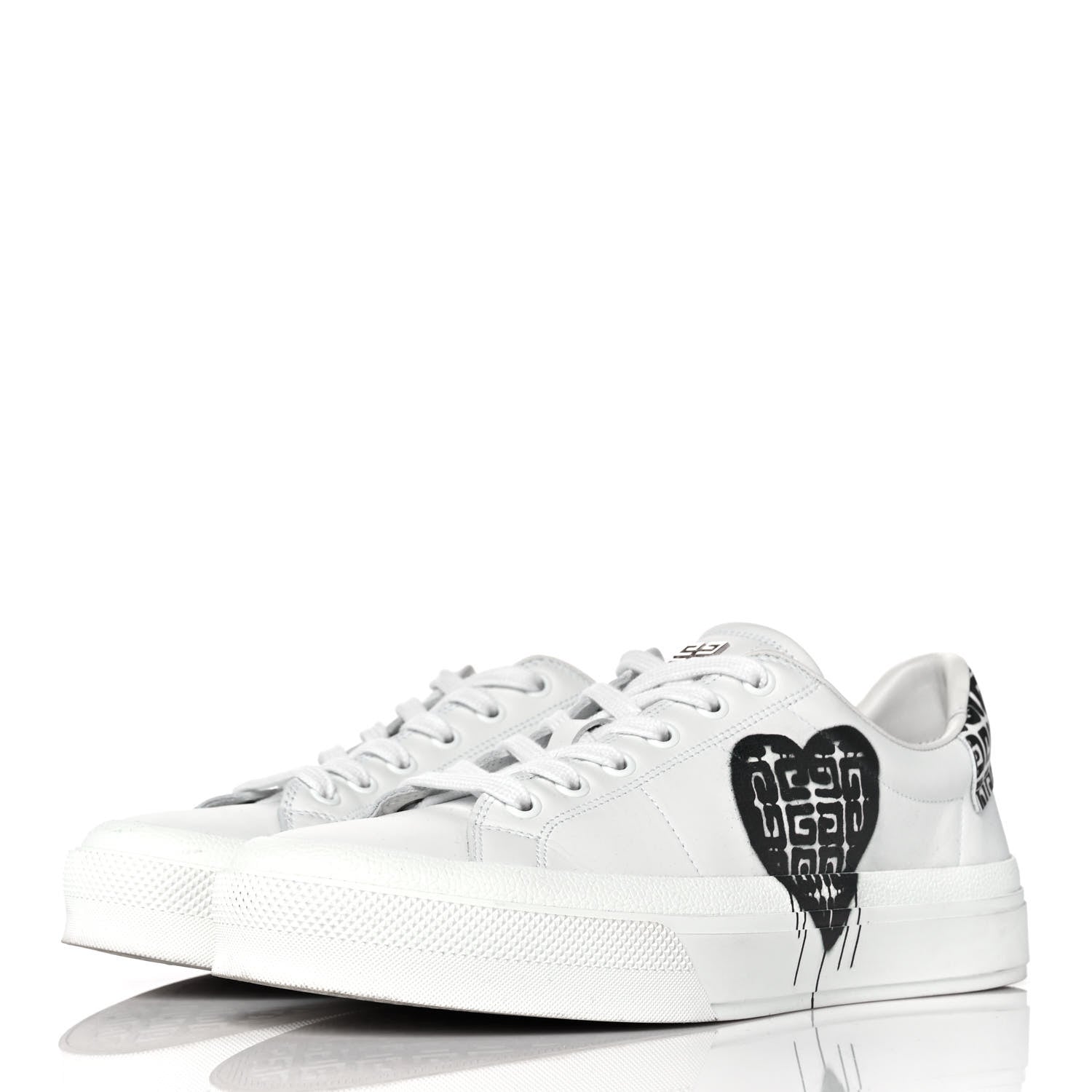 Givenchy Calfskin City Sport Sneakers 40 White Black 3 of 10