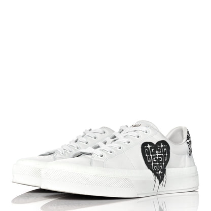 Givenchy Calfskin City Sport Sneakers 40 White Black 3 of 10