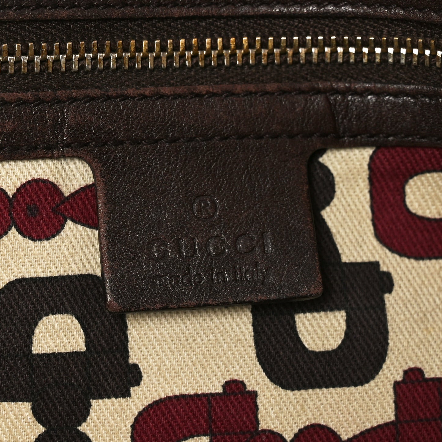 Guccissima Medium Pelham Shoulder Bag Dark Brown