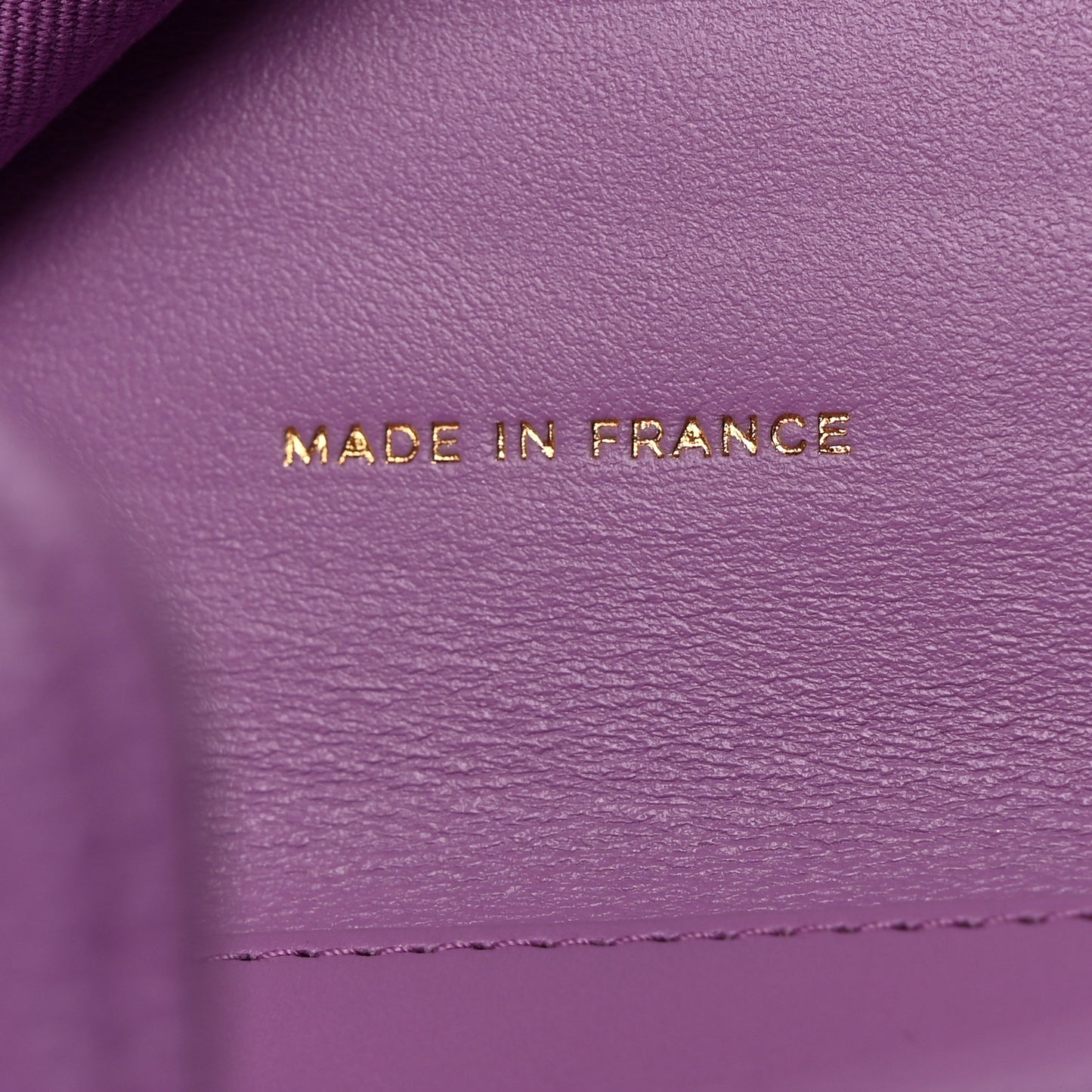 Caviar Quilted Compact Flap Wallet Purple