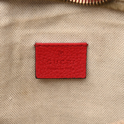 Gucci Grained Calfskin Logo Belt Bag Hibiscus Red 6 of 16