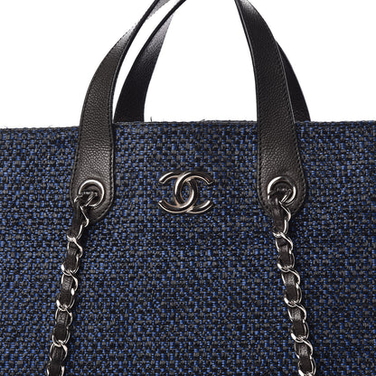 Chanel Woven Straw Tote Blue 11 of 11