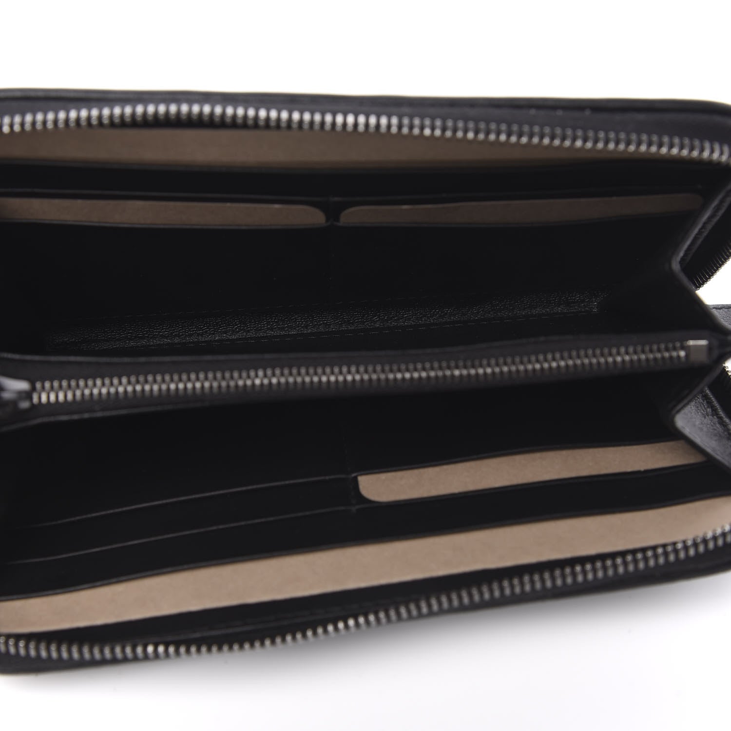 Bottega Veneta Nappa Intrecciato Zip Around Wallet Black 5 of 7