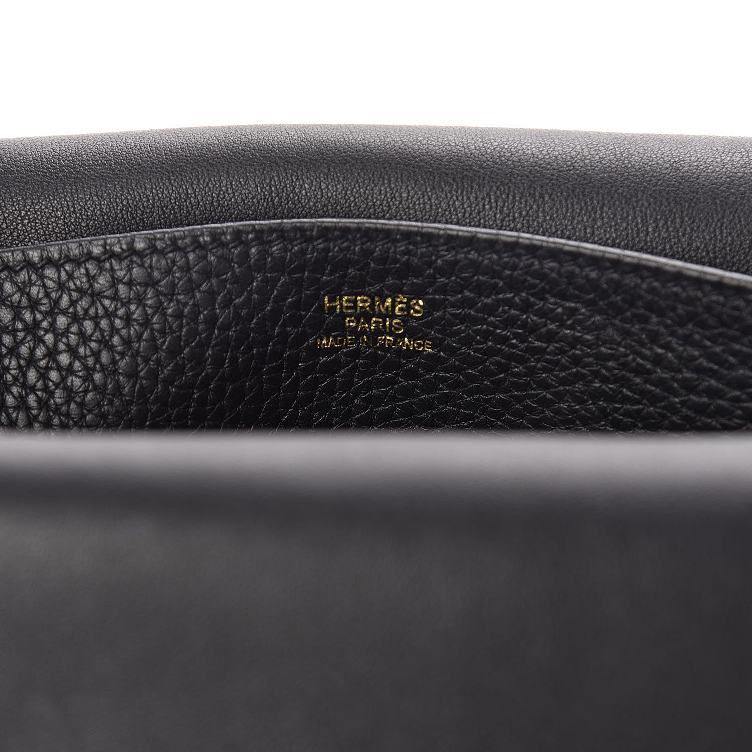 Hermes Taurillon Clemence Halzan 31 GM Black 7 of 12