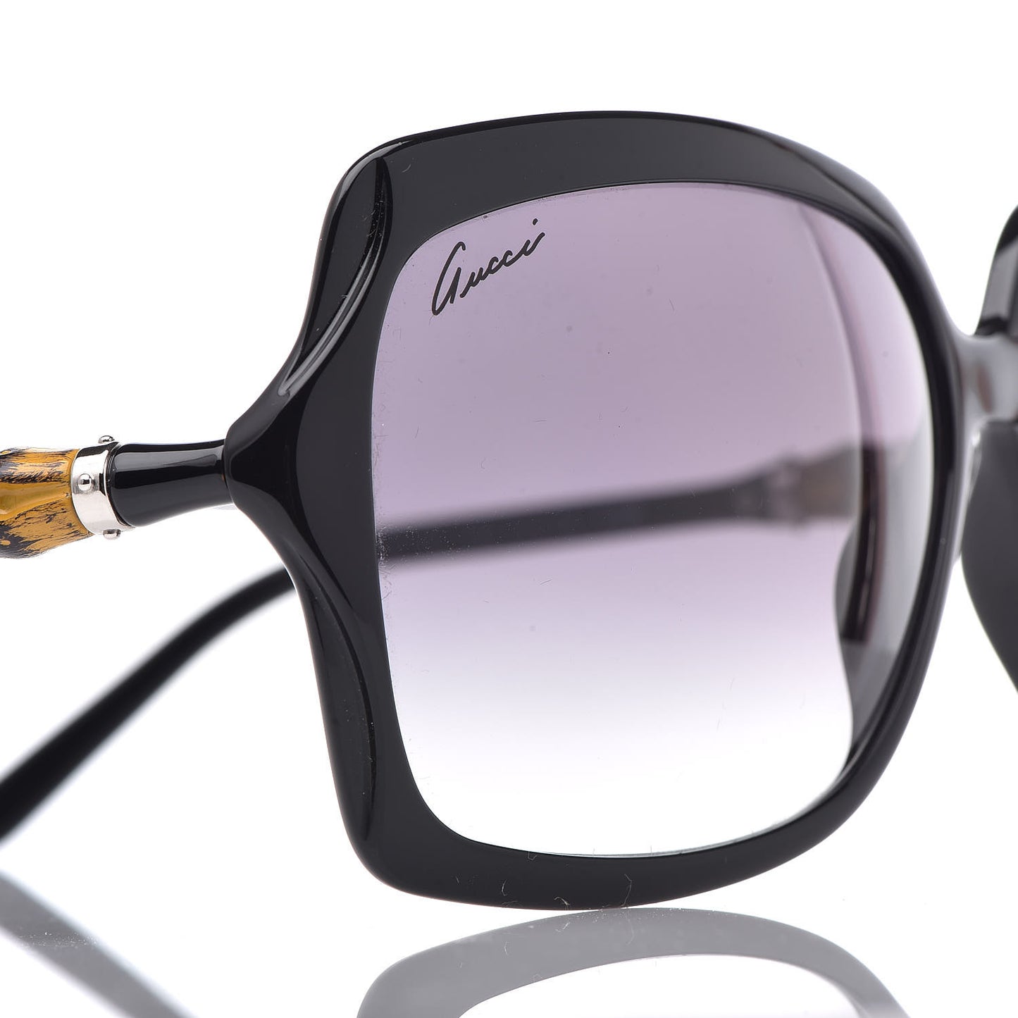 Oversized Bamboo Sunglasses 3131/S Black