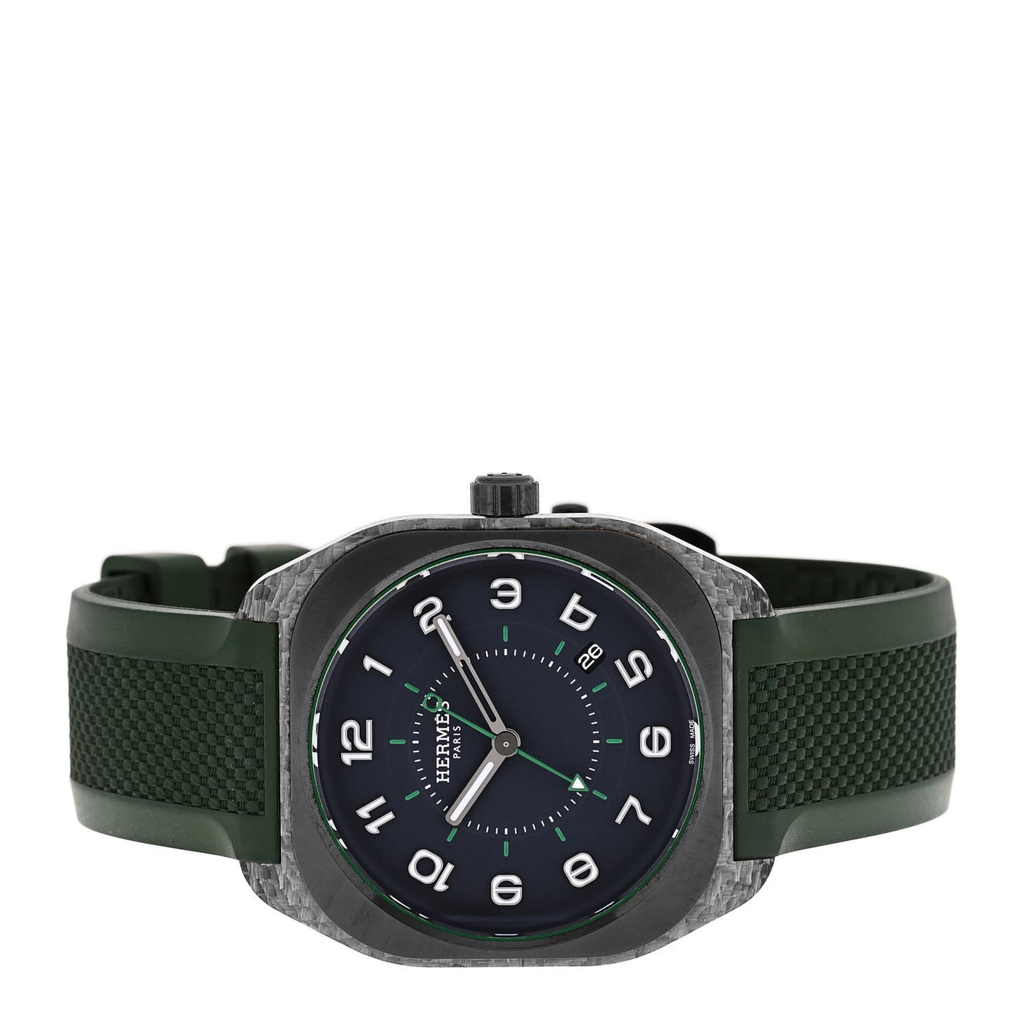 Glass Fiber Ceramic Rubber 39mm H08 Automatic Watch Vert