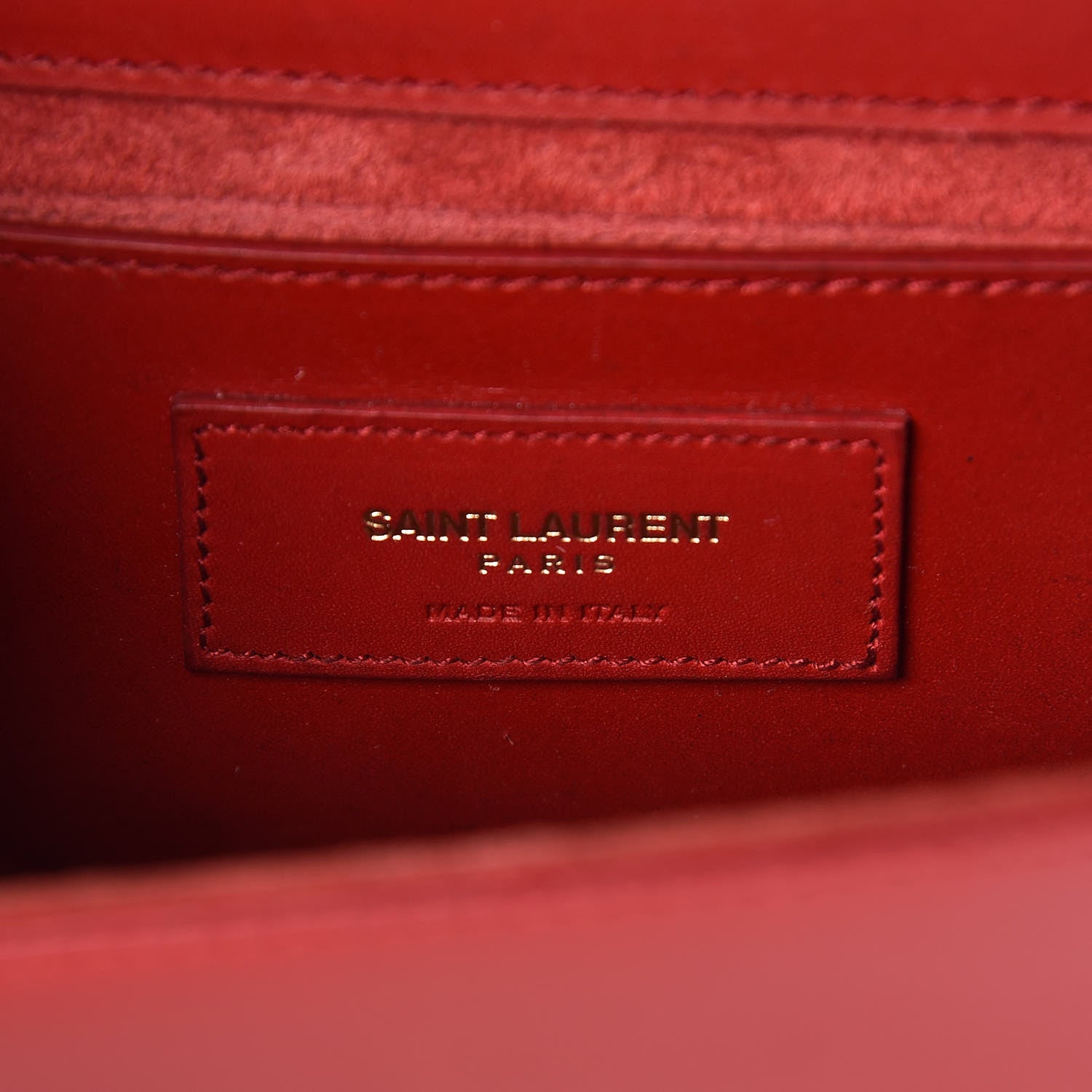 Saint Laurent Calfskin Small Classic Monogram Kate Tassel Satchel Red 6 of 12