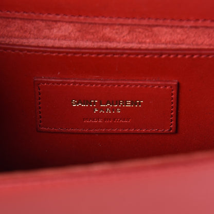 Saint Laurent Calfskin Small Classic Monogram Kate Tassel Satchel Red 6 of 12