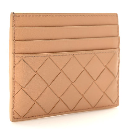 Bottega Veneta Nappa Intrecciato Card Case Camel 3 of 7