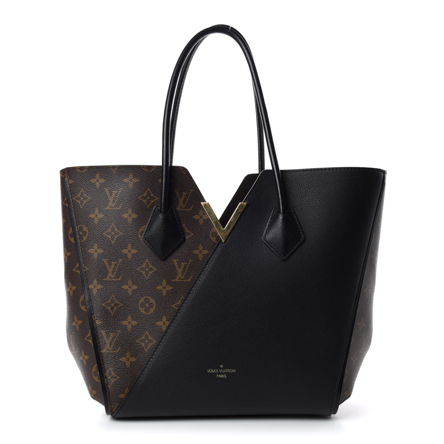 Calfskin Monogram Kimono Tote Black