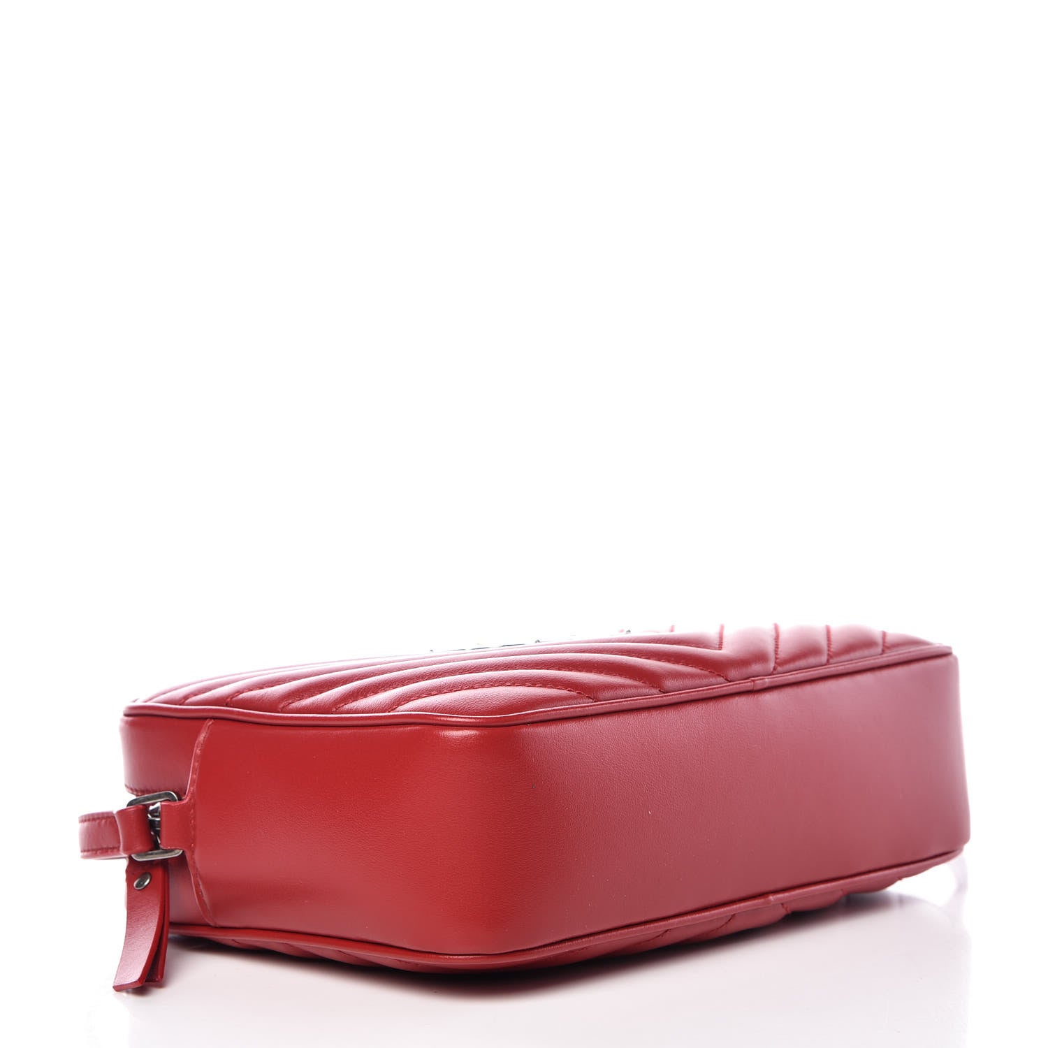 Saint Laurent Calfskin Matelasse Monogram Lou Camera Bag Red 4 of 10