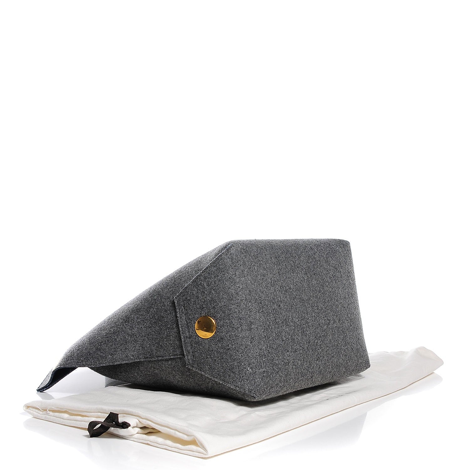 Celine Wool Felt Orb Bag Grey 4 of 7