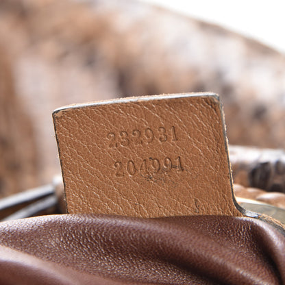 Gucci Python Medium G Wave Shoulder Bag Caramel 8 of 8