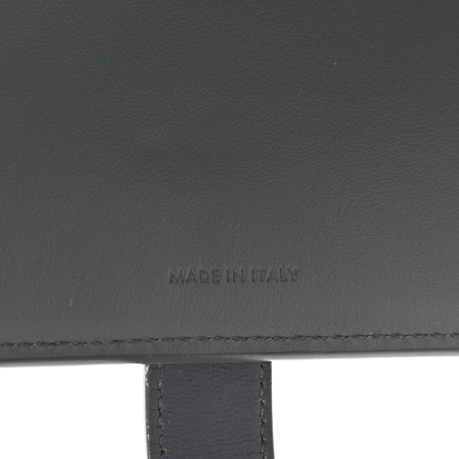 Celine Grained Calfskin Large Multifunction Strap Wallet Grey 7 of 9