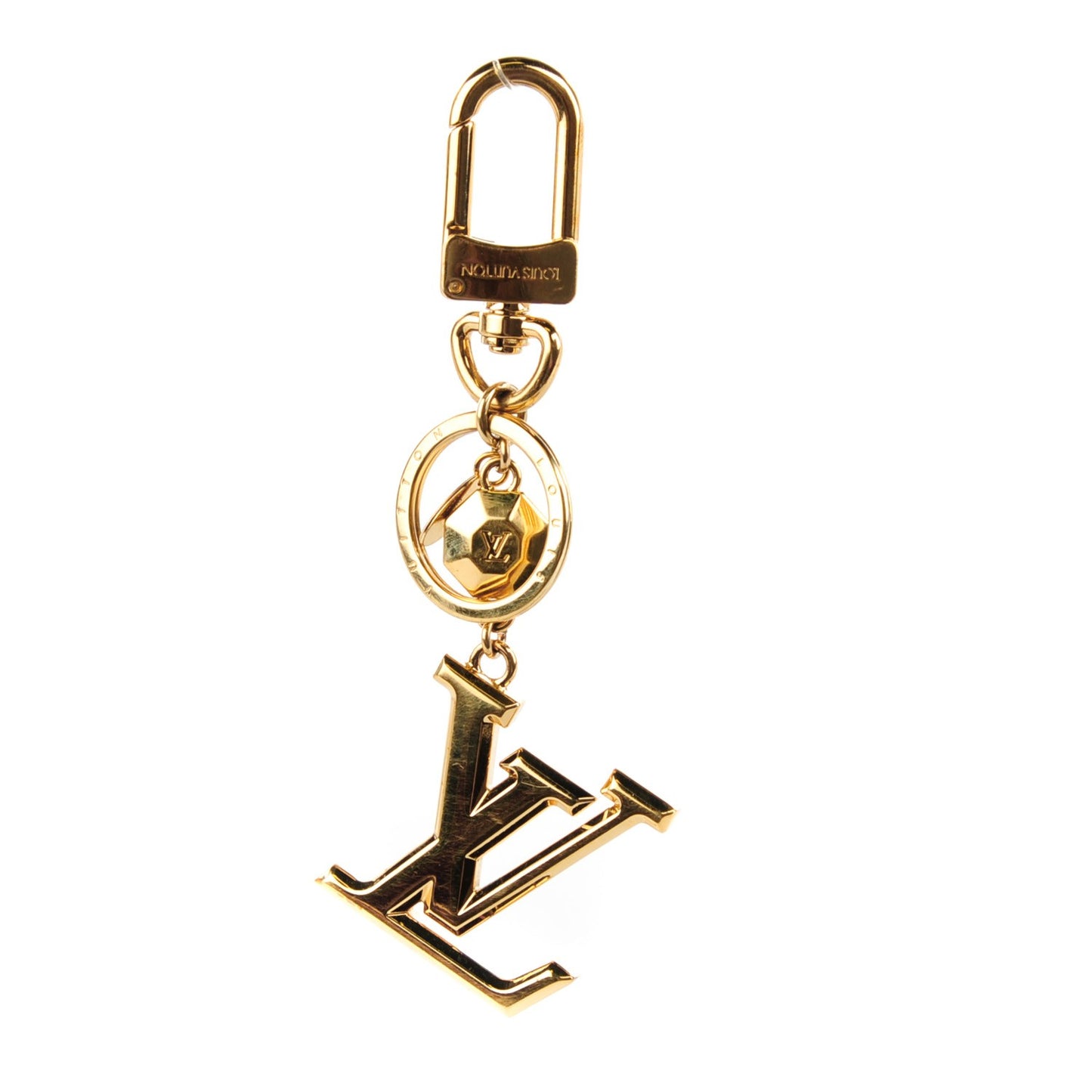 LV Facettes Key Holder Gold