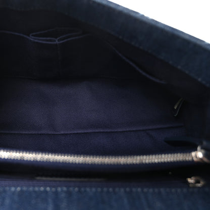 Chanel Denim Quilted Small Coco Handle Flap Blue 5 of 10