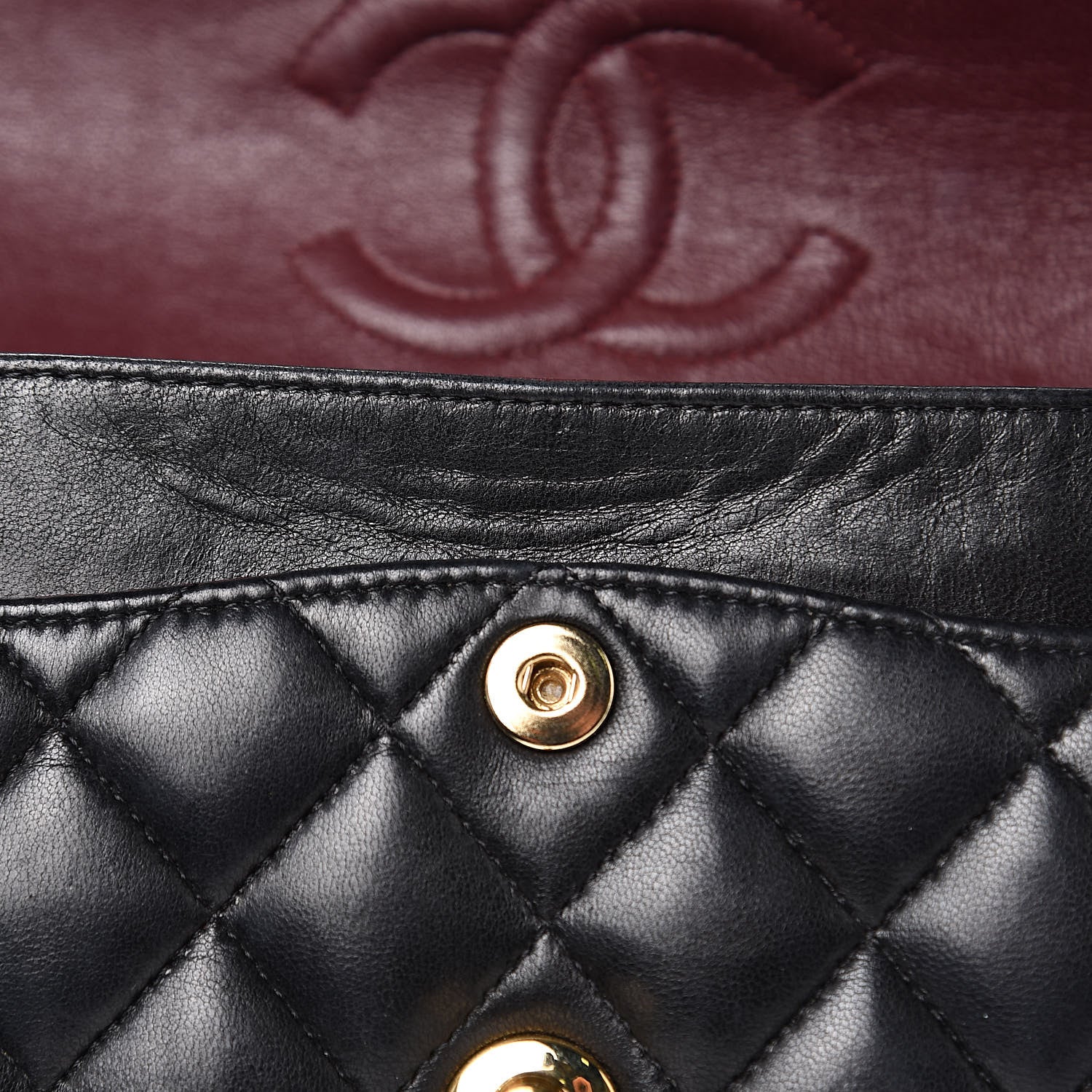 Chanel Lambskin Quilted Small Double Flap Black 19 of 20