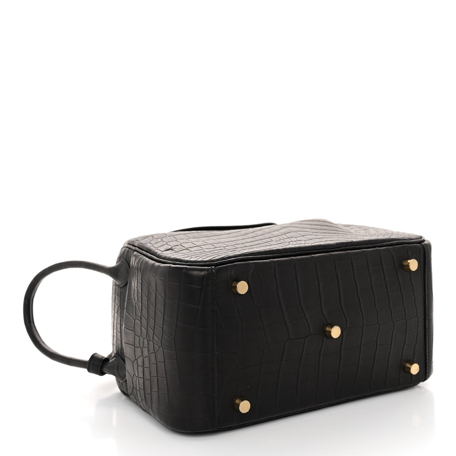 Hermes Matte Niloticus Crocodile Lindy 26 Black 4 of 10