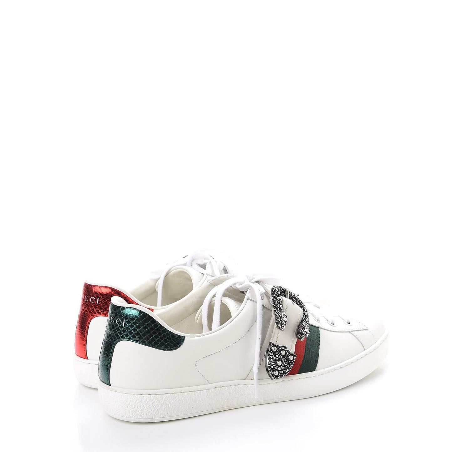 Calfskin Ayers Web Mens Dionysus Ace Sneakers 11 White