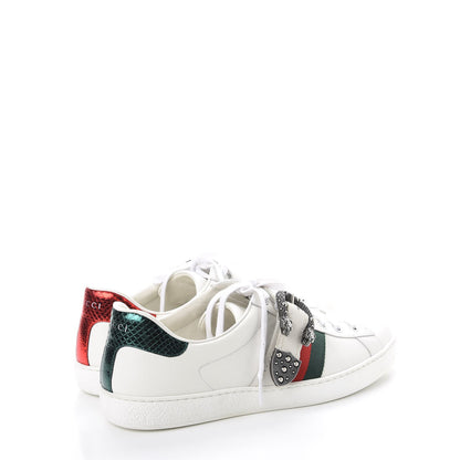 Gucci Calfskin Ayers Web Mens Dionysus Ace Sneakers 11 White 4 of 12