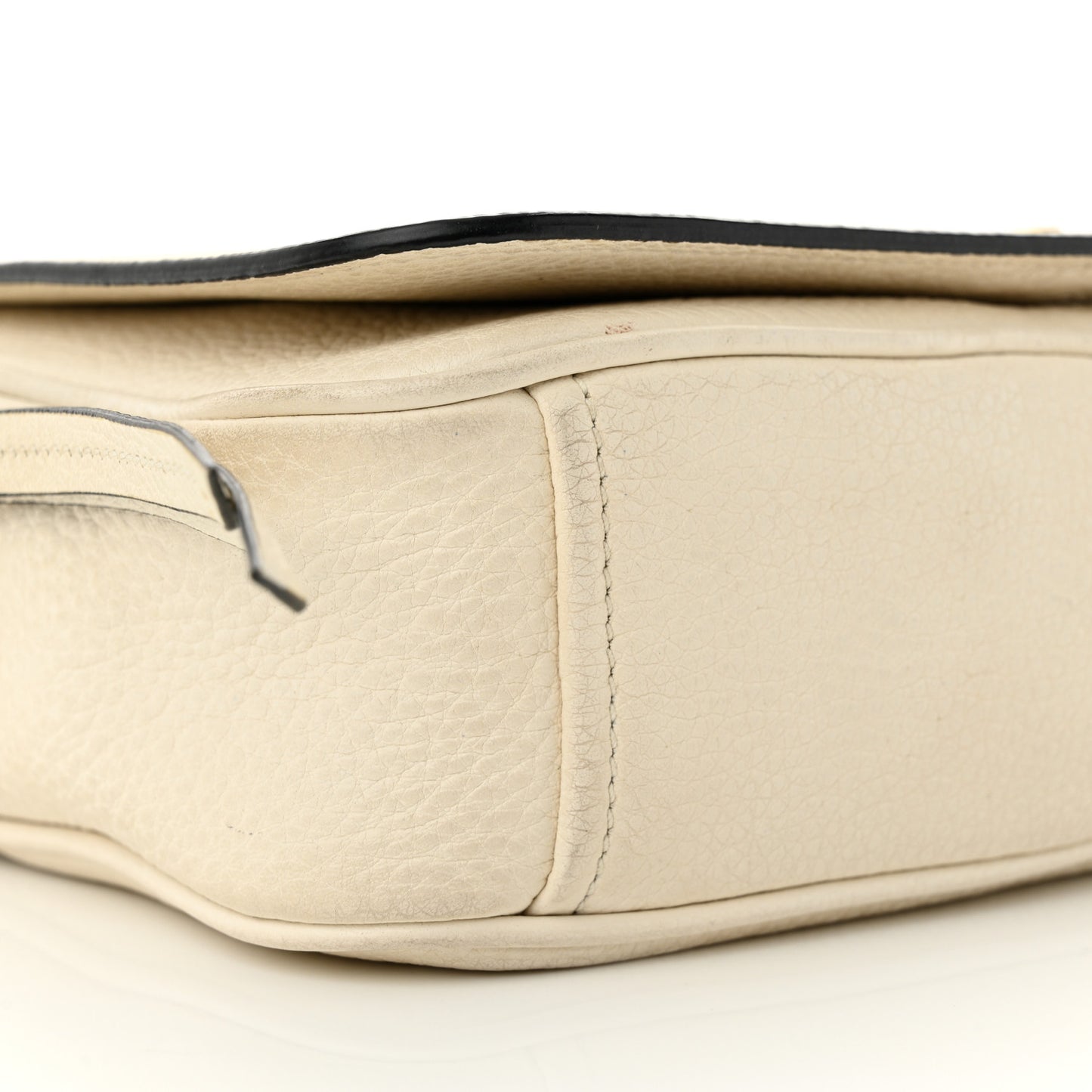 Vitello Phenix Flap Crossbody White