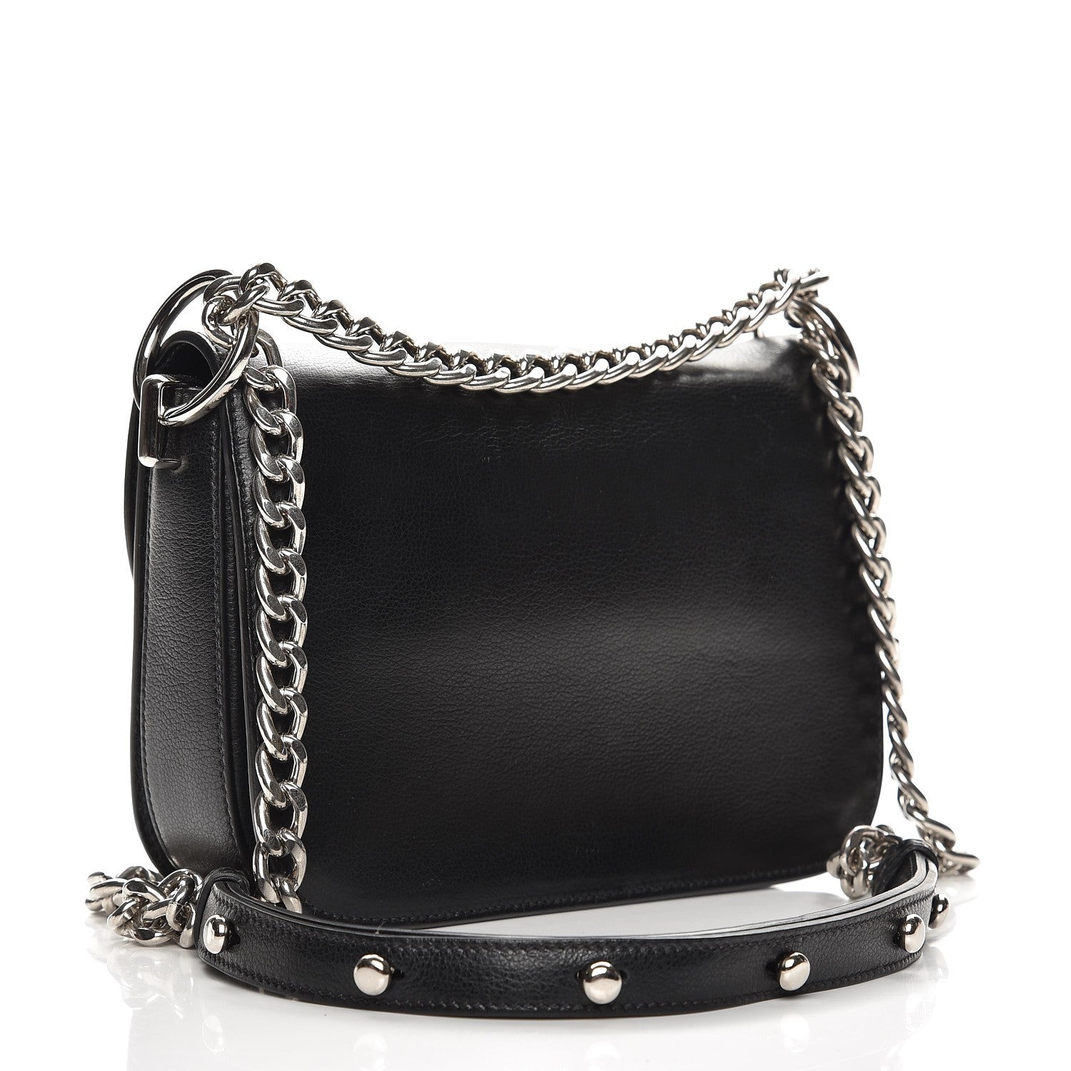 Prada Glace Calfskin Arcade Crossbody Bag Black 4 of 9