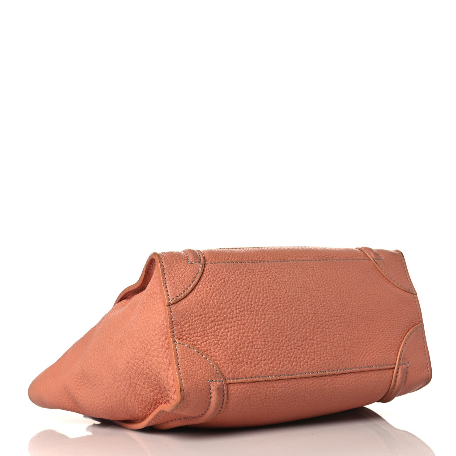 Celine Pebbled Calfskin Micro Luggage Pink 4 of 11
