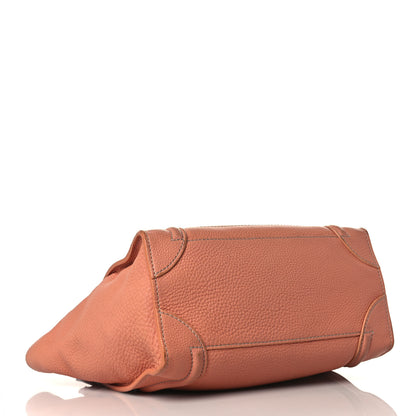 Celine Pebbled Calfskin Micro Luggage Pink 4 of 11