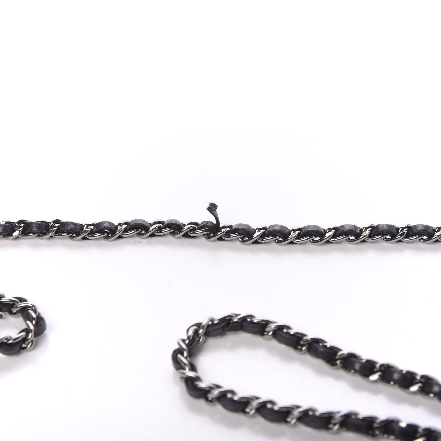 Aged Calfskin Striped Reissue Wallet On Chain WOC Black