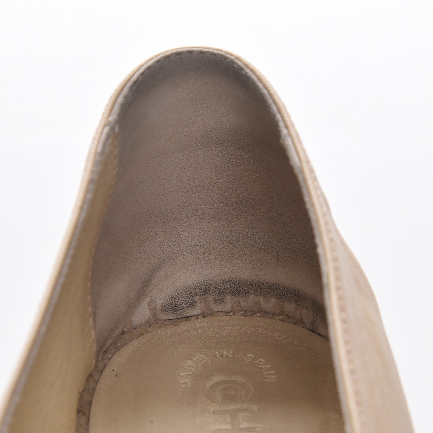 Chanel Lambskin CC Espadrilles 41 Beige Black 11 of 13