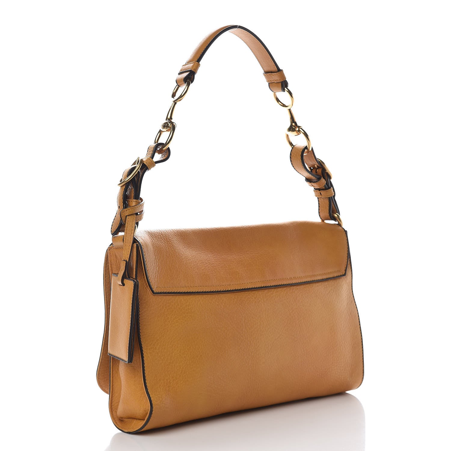 Gucci Calfskin Medium Harness Shoulder Bag Yellow 3 of 14