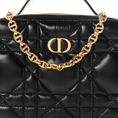 Christian Dior Calfskin Macrocannage Caro Box Bag Black 7 of 10