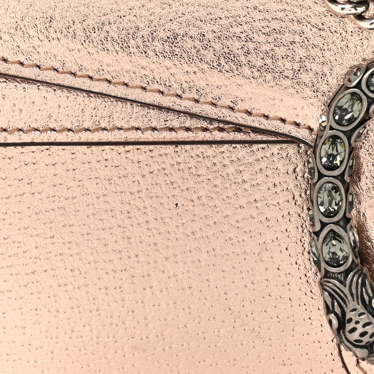 Gucci Metallic Calfskin Super Mini Dionysus Shoulder Bag Rose Gold 7 of 13