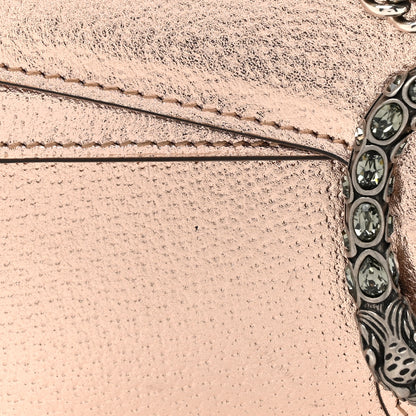 Gucci Metallic Calfskin Super Mini Dionysus Shoulder Bag Rose Gold 7 of 13