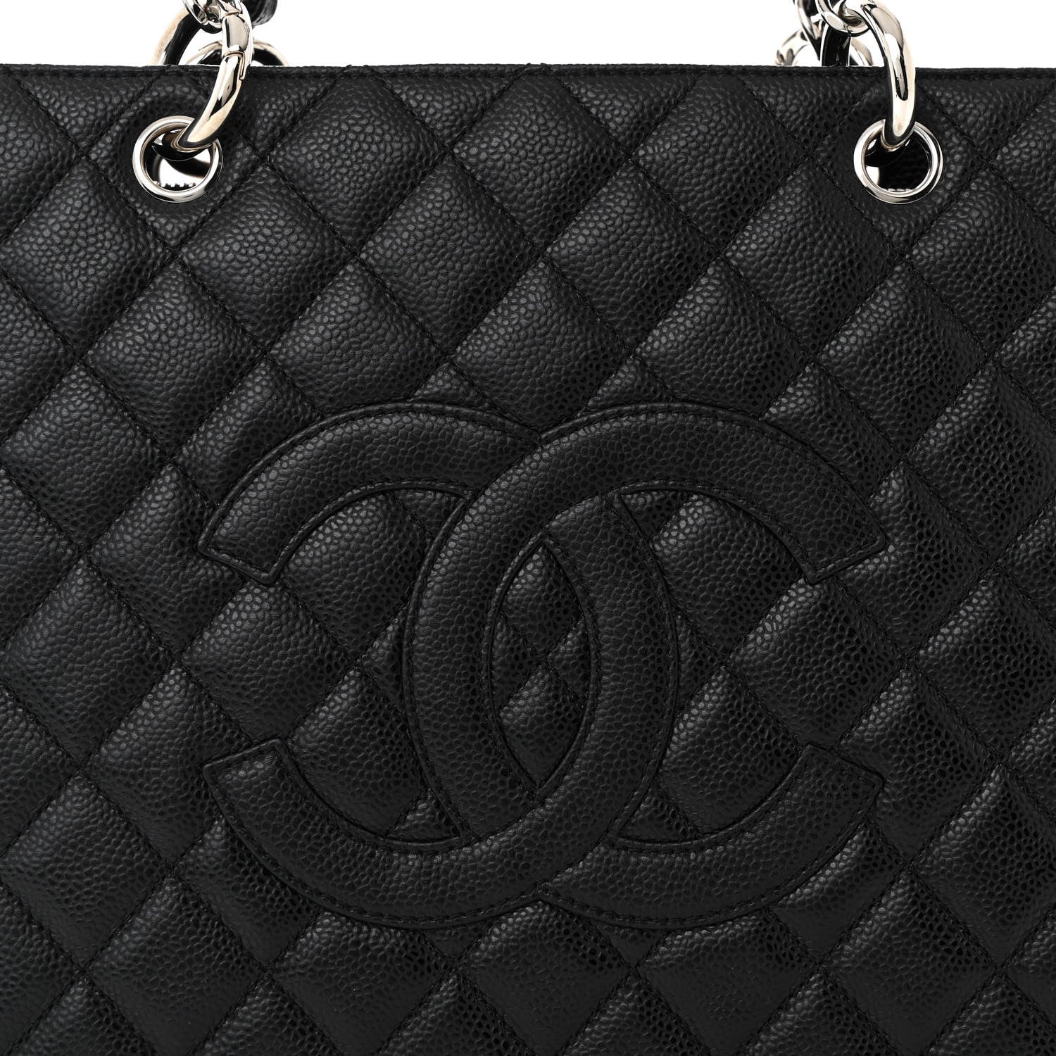 Chanel Caviar Quilted Grand Shopping Tote GST Black 8 of 10