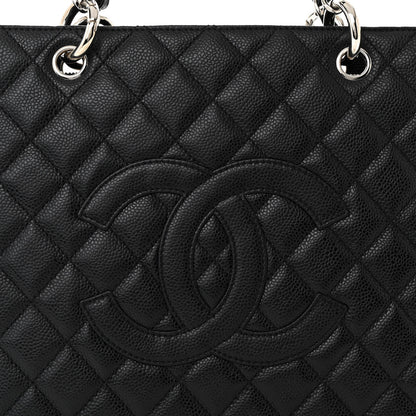 Chanel Caviar Quilted Grand Shopping Tote GST Black 8 of 10
