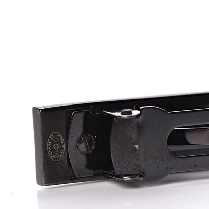 Chanel Crystal CC Hair Clip Barrette Silver 5 of 6