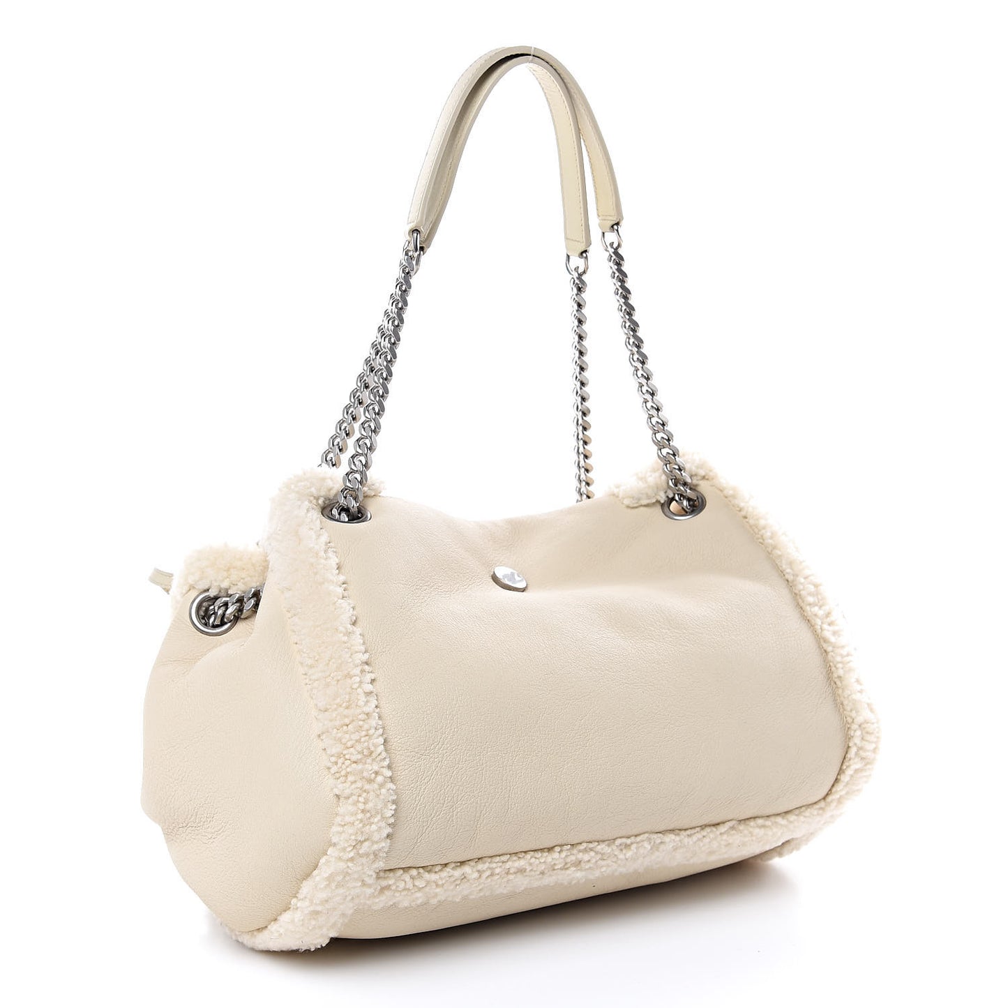Shearling Medium Nolita Shoulder Bag Natural