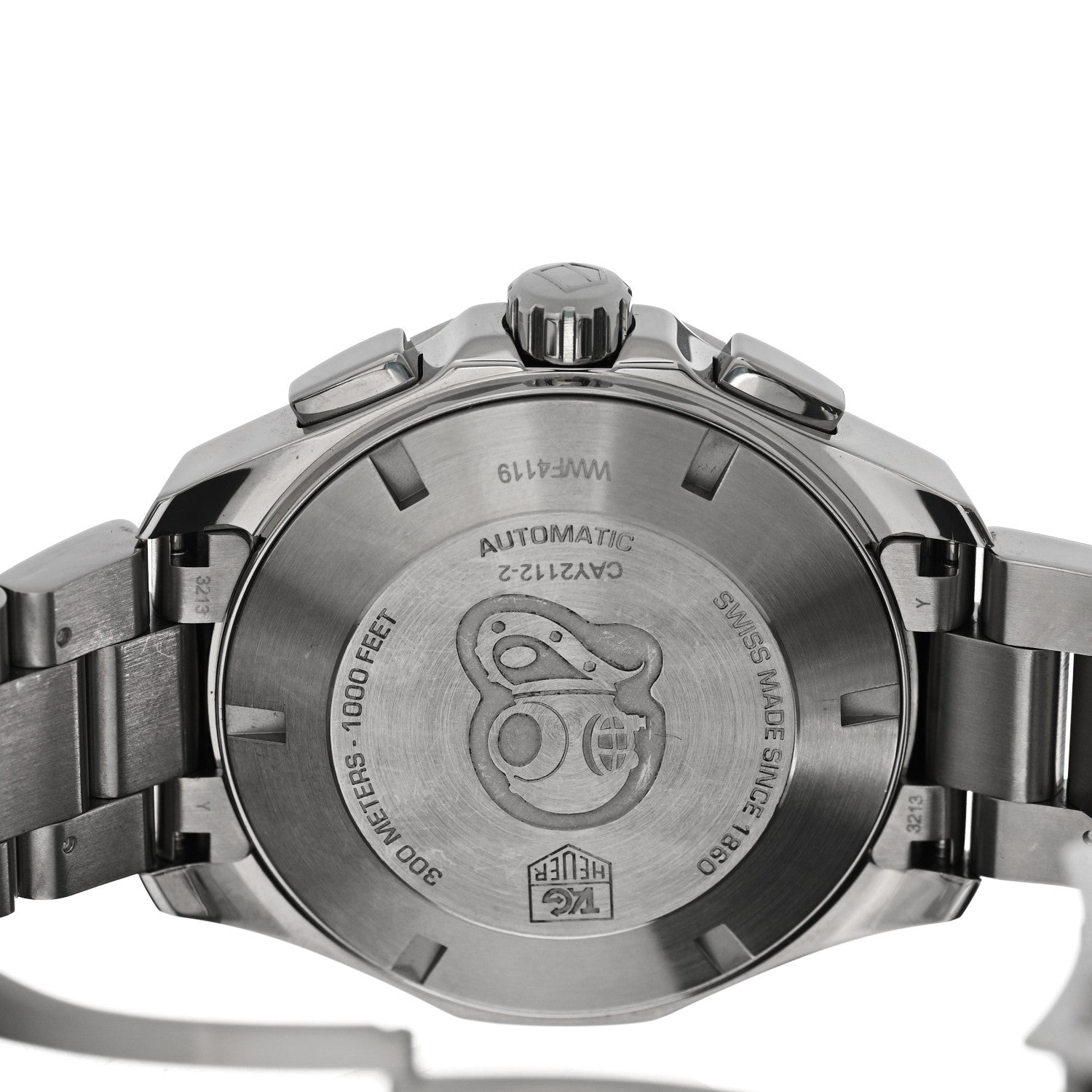 Tag Heuer Stainless Steel 43mm Aquaracer 300M Chronograph Automatic Watch Blue CAY2112 4 of 5