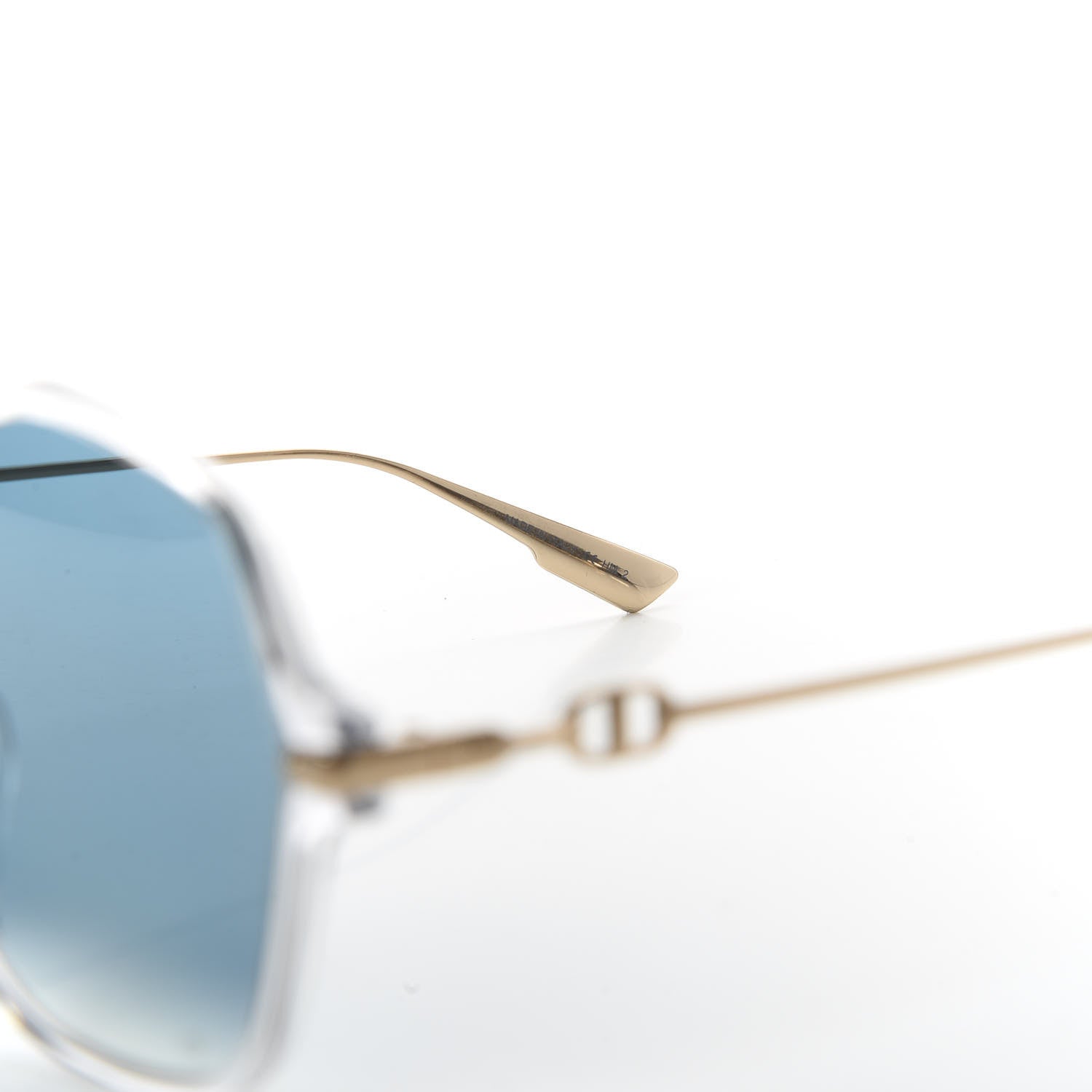 Christian Dior Acetate Metal Diorlink 2 Sunglasses Blue Gold 5 of 7