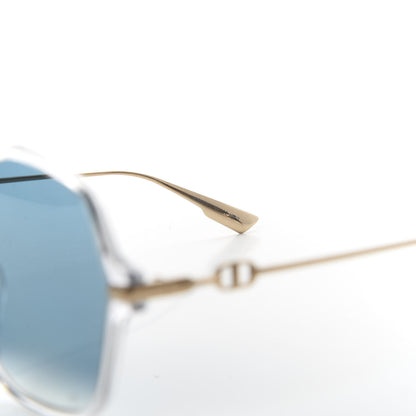 Christian Dior Acetate Metal Diorlink 2 Sunglasses Blue Gold 5 of 7