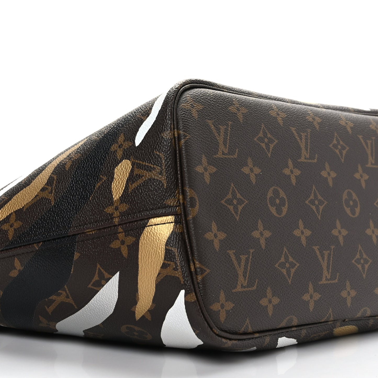 X LOL Monogram Neverfull MM Gold Silver